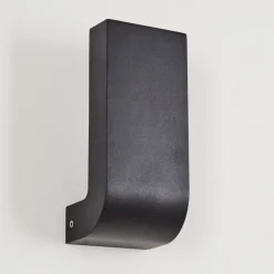 Applique Murale D'Exterieurkirkhall Led Noir, 1 Lumiere