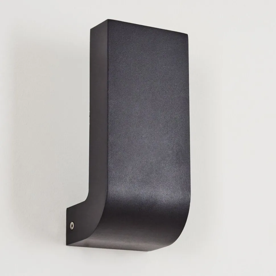 Applique Murale D'Exterieurkirkhall Led Noir, 1 Lumiere
