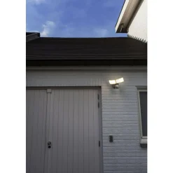 Applique Murale D'Exterieur Lutec Libra Led Blanc, 1 Lumiere, Detecteur De Mouvement