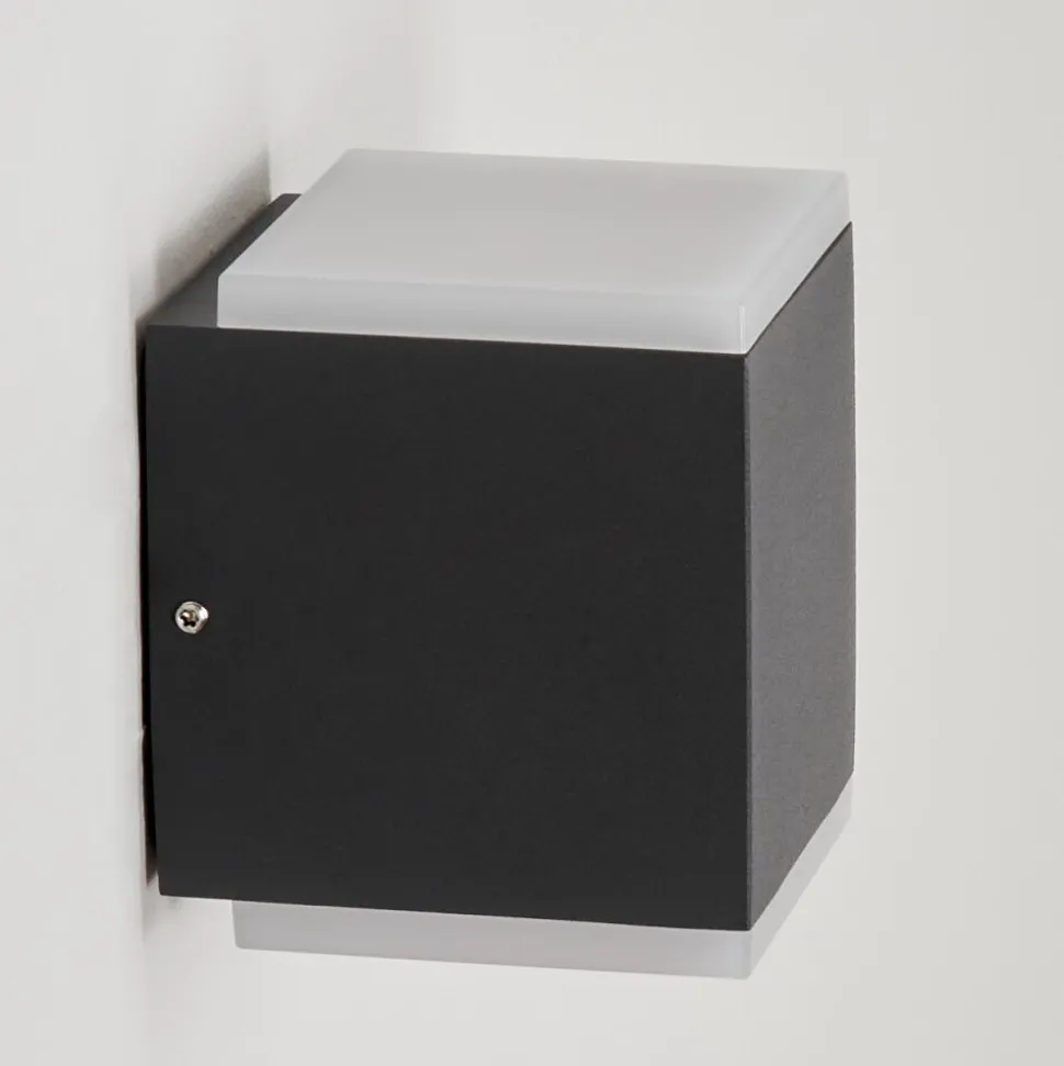 Applique Murale D'Exterieuroatlands Led Anthracite, 2 Lumieres