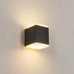 Applique Murale D'Exterieuroatlands Led Anthracite, 2 Lumieres
