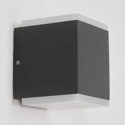 Applique Murale D'Exterieuroatlands Led Anthracite, 2 Lumieres