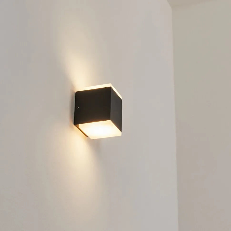 Applique Murale D'Exterieuroatlands Led Anthracite, 2 Lumieres