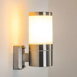 Applique Murale D'Exterieur Tolsona Acier Inoxydable, 1 Lumiere