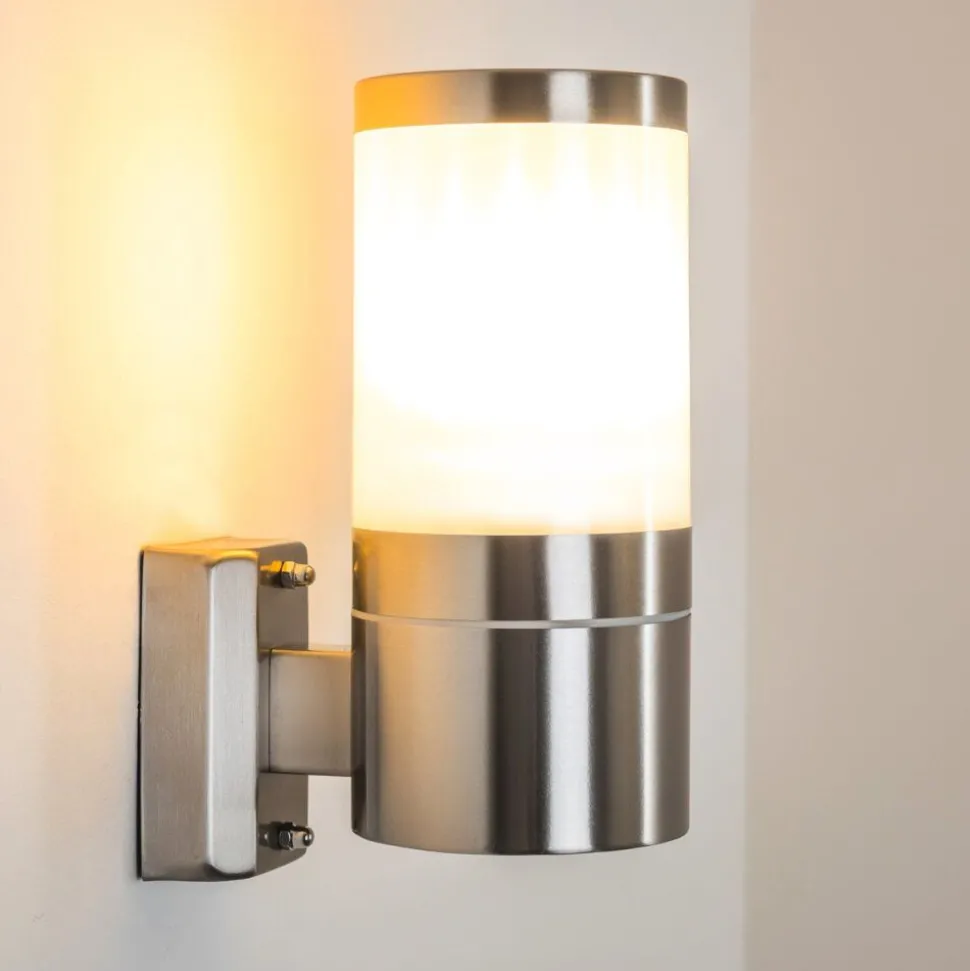 Applique Murale D'Exterieur Tolsona Acier Inoxydable, 1 Lumiere