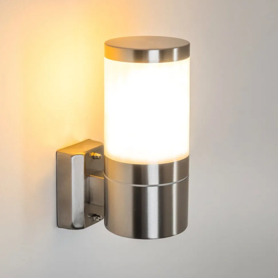 Applique Murale D'Exterieur Tolsona Acier Inoxydable, 1 Lumiere
