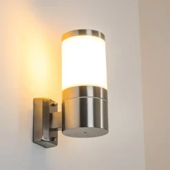 Applique Murale D'Exterieur Tolsona Acier Inoxydable, 1 Lumiere