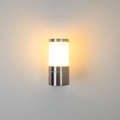 Applique Murale D'Exterieur Tolsona Acier Inoxydable, 1 Lumiere