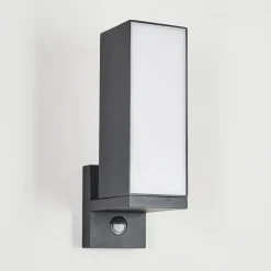 Applique Murale D'Exterieur Swanek Led Anthracite, 1 Lumiere, Detecteur De Mouvement