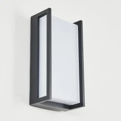 Applique Murale D'Exterieur Skove Led Anthracite, 1 Lumiere, Changeur De Couleurs