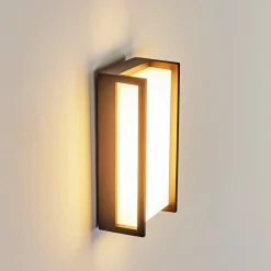 Applique Murale D'Exterieur Skove Led Anthracite, 1 Lumiere, Changeur De Couleurs