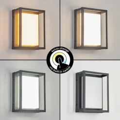 Applique Murale D'Exterieurnonza Led Anthracite, 1 Lumiere