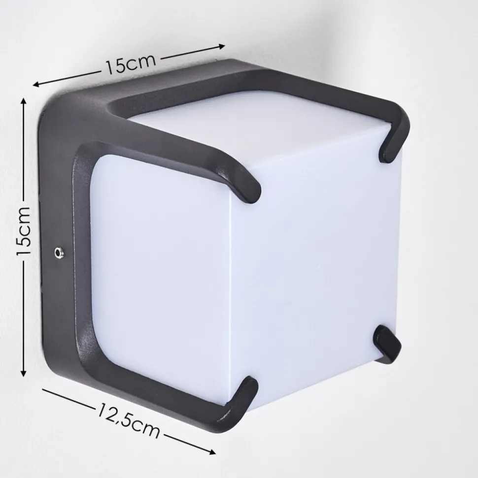 Applique Murale D'Exterieur Armor Led Anthracite, 1 Lumiere