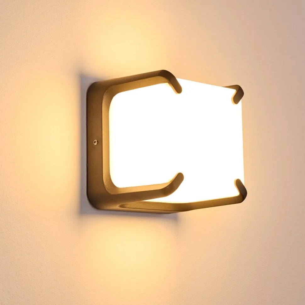 Applique Murale D'Exterieur Armor Led Anthracite, 1 Lumiere