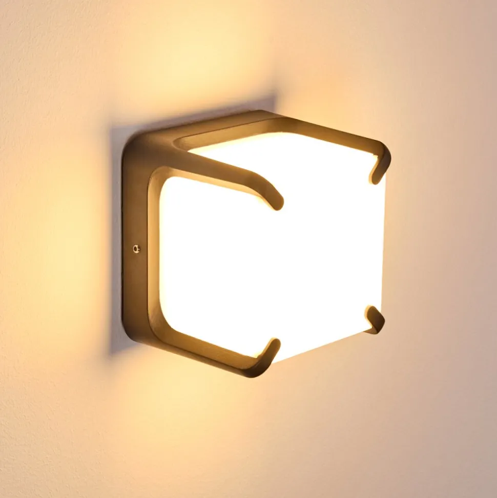 Applique Murale D'Exterieur Armor Led Anthracite, 1 Lumiere