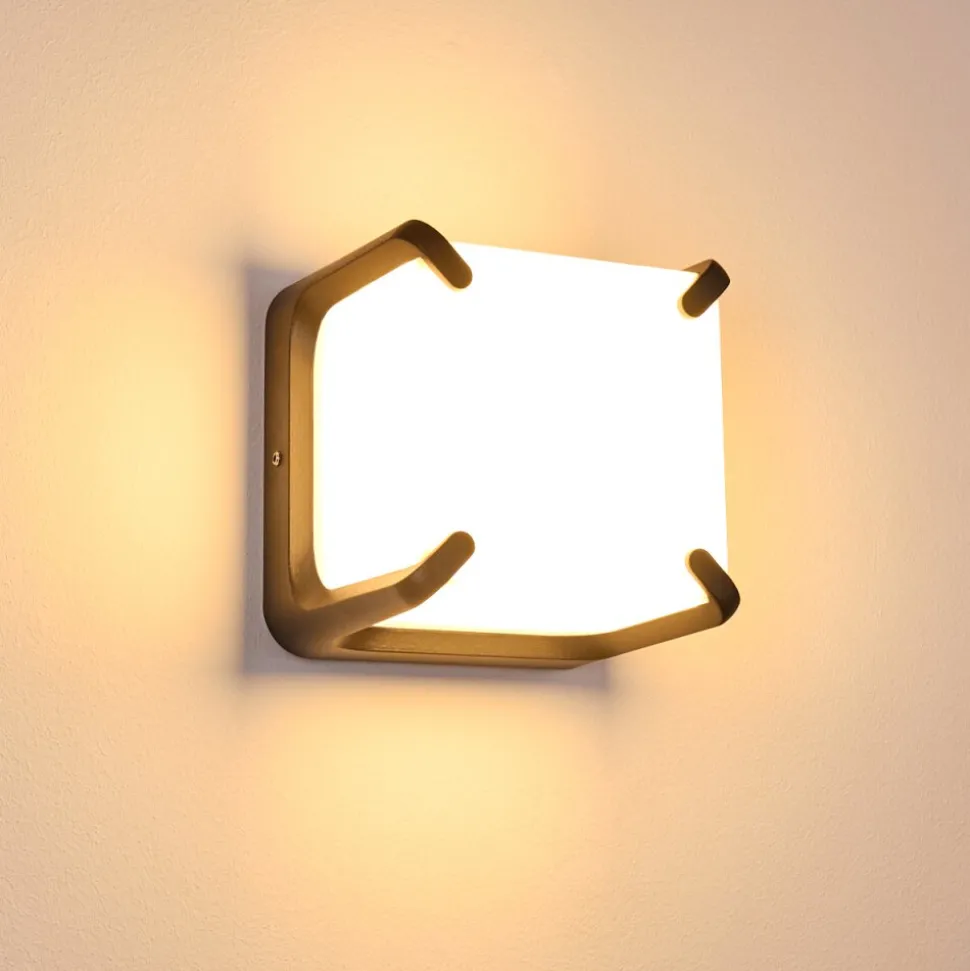 Applique Murale D'Exterieur Armor Led Anthracite, 1 Lumiere