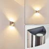 Applique Murale D'Exterieur Vano Led Nickel Mat, 2 Lumieres