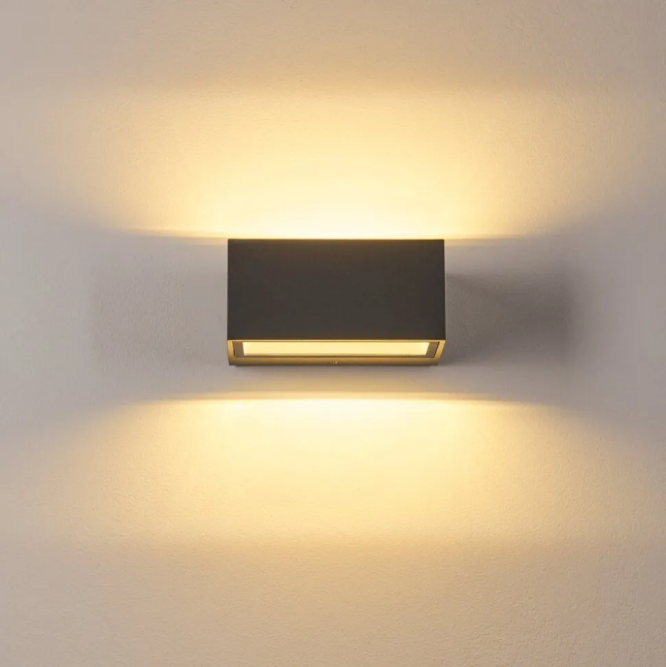 Applique Murale D'Exterieur Spidern Led Anthracite, 1 Lumiere