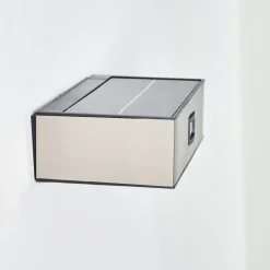 Applique Murale D'Exterieur Led Nickel Mat, 1 Lumiere