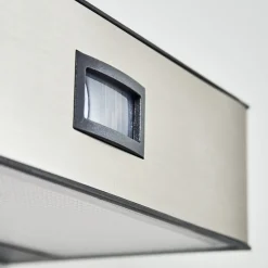 Applique Murale D'Exterieur Led Nickel Mat, 1 Lumiere