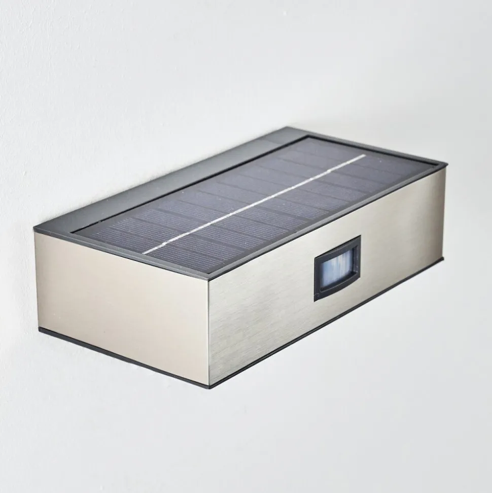 Applique Murale D'Exterieur Led Nickel Mat, 1 Lumiere