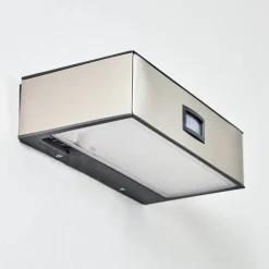 Applique Murale D'Exterieur Led Nickel Mat, 1 Lumiere