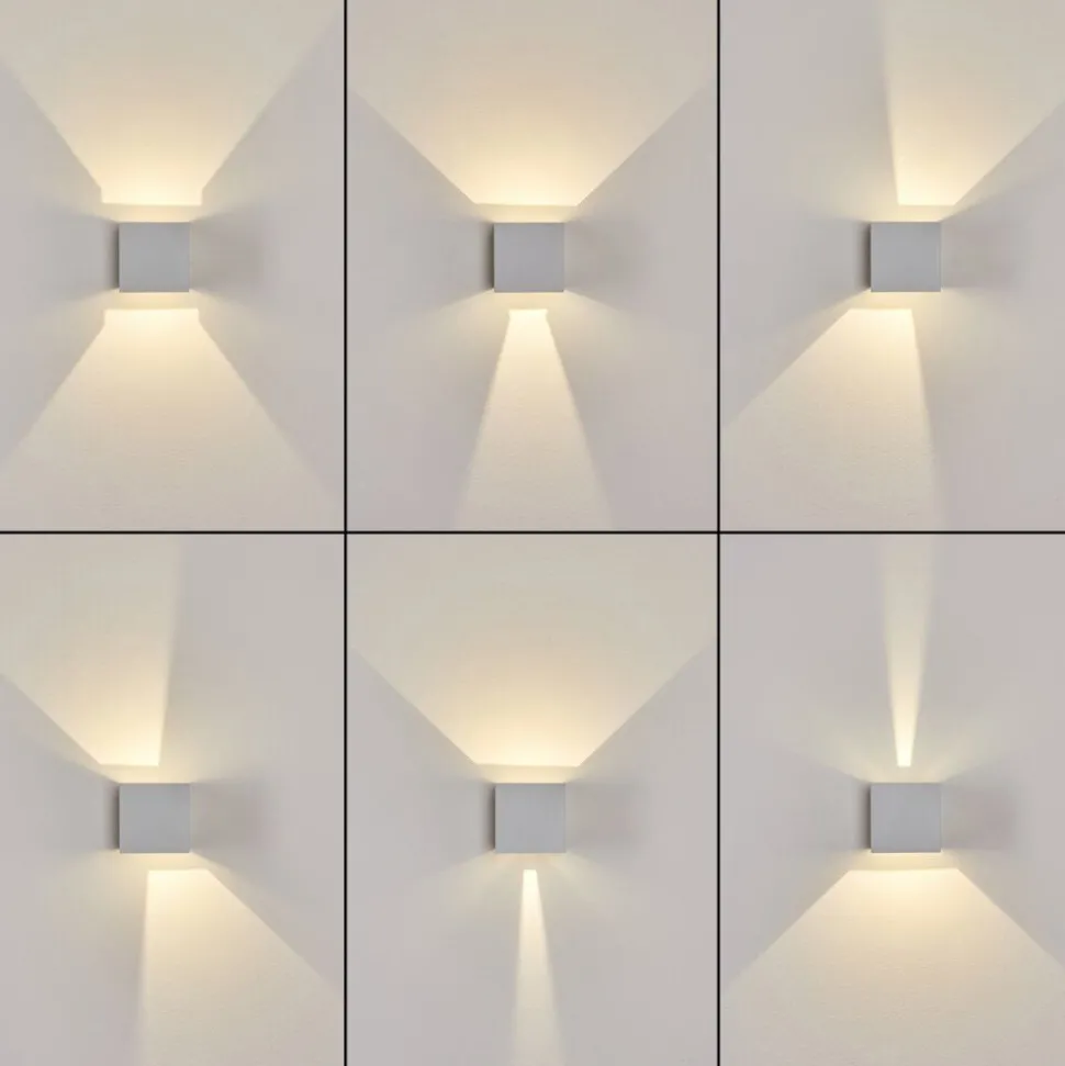 Applique Murale D'Exterieurpyalong Led Blanc, 1 Lumiere