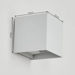 Applique Murale D'Exterieurpyalong Led Blanc, 1 Lumiere