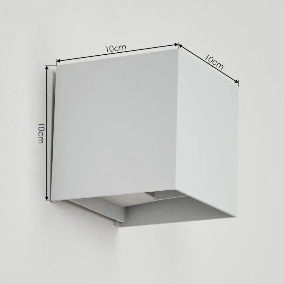 Applique Murale D'Exterieurpyalong Led Blanc, 1 Lumiere