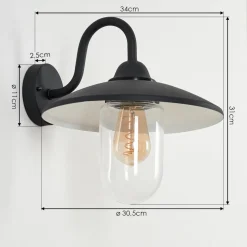 Applique Murale D'Exterieurcadeade Anthracite, 1 Lumiere