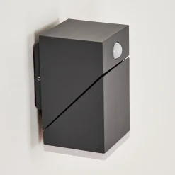 Applique Murale D'Exterieurtoogong Led Anthracite, 1 Lumiere, Detecteur De Mouvement