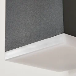 Applique Murale D'Exterieurtoogong Led Anthracite, 1 Lumiere, Detecteur De Mouvement