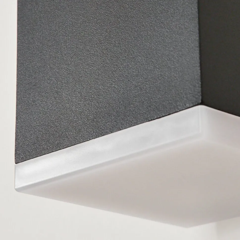 Applique Murale D'Exterieurtoogong Led Anthracite, 1 Lumiere, Detecteur De Mouvement