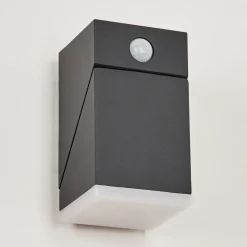 Applique Murale D'Exterieurtoogong Led Anthracite, 1 Lumiere, Detecteur De Mouvement