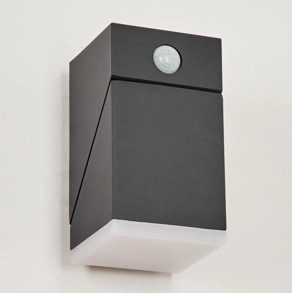 Applique Murale D'Exterieurtoogong Led Anthracite, 1 Lumiere, Detecteur De Mouvement