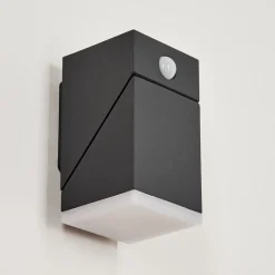 Applique Murale D'Exterieurtoogong Led Anthracite, 1 Lumiere, Detecteur De Mouvement