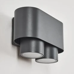 Applique Murale D'Exterieur Guampacha Anthracite, 2 Lumieres