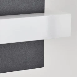 Applique Murale D'Exterieur Lisalara Led Anthracite, Blanc, 1 Lumiere