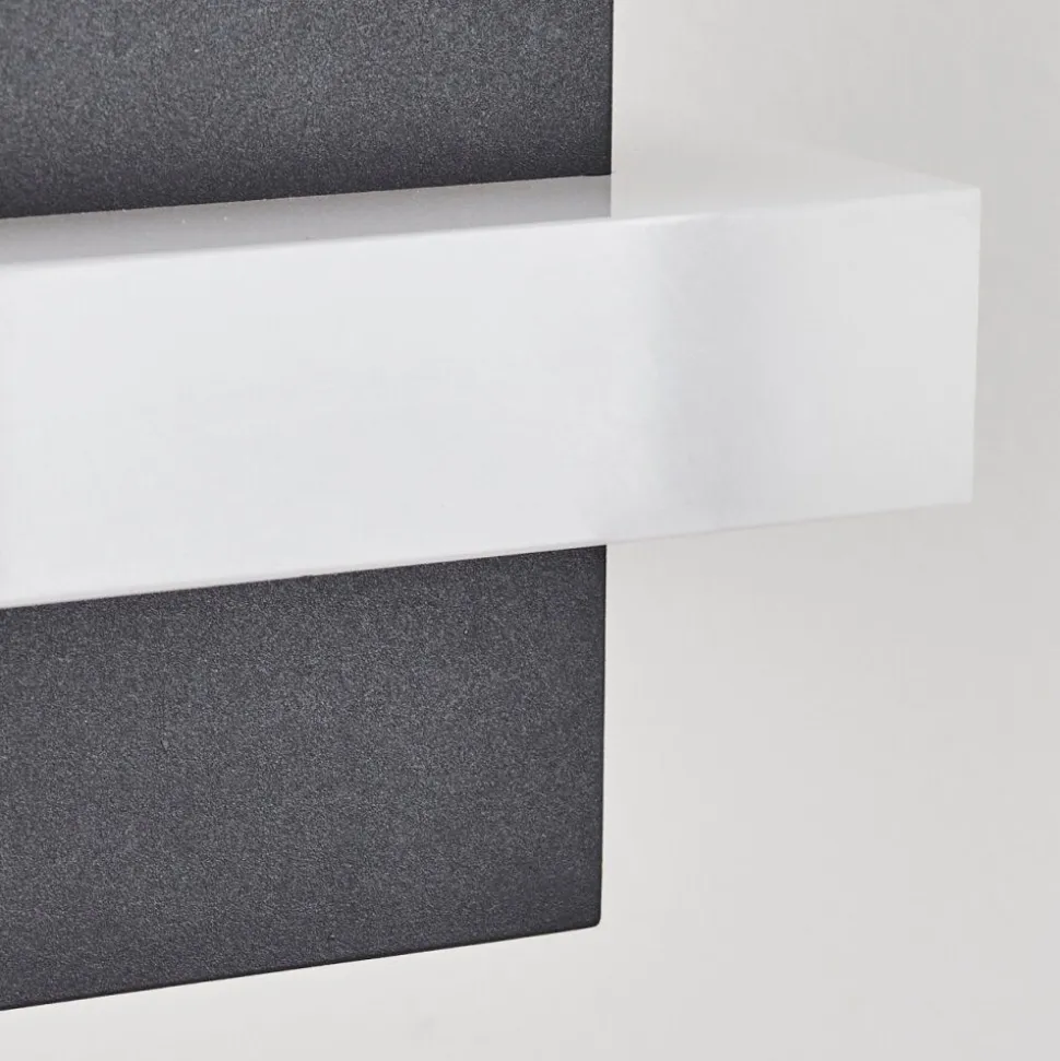 Applique Murale D'Exterieur Lisalara Led Anthracite, Blanc, 1 Lumiere