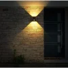Applique Murale D'Exterieur Globo Solar Led Noir, 1 Lumiere