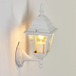 Applique Murale D'Exterieur Naofe Blanc, 1 Lumiere