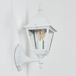Applique Murale D'Exterieur Naofe Blanc, 1 Lumiere