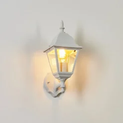 Applique Murale D'Exterieur Naofe Blanc, 1 Lumiere