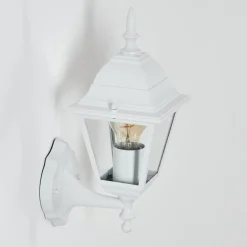Applique Murale D'Exterieur Naofe Blanc, 1 Lumiere