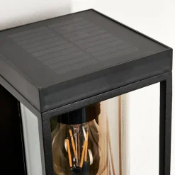 Applique Murale D'Exterieur Palanga Led Noir, 1 Lumiere, Detecteur De Mouvement