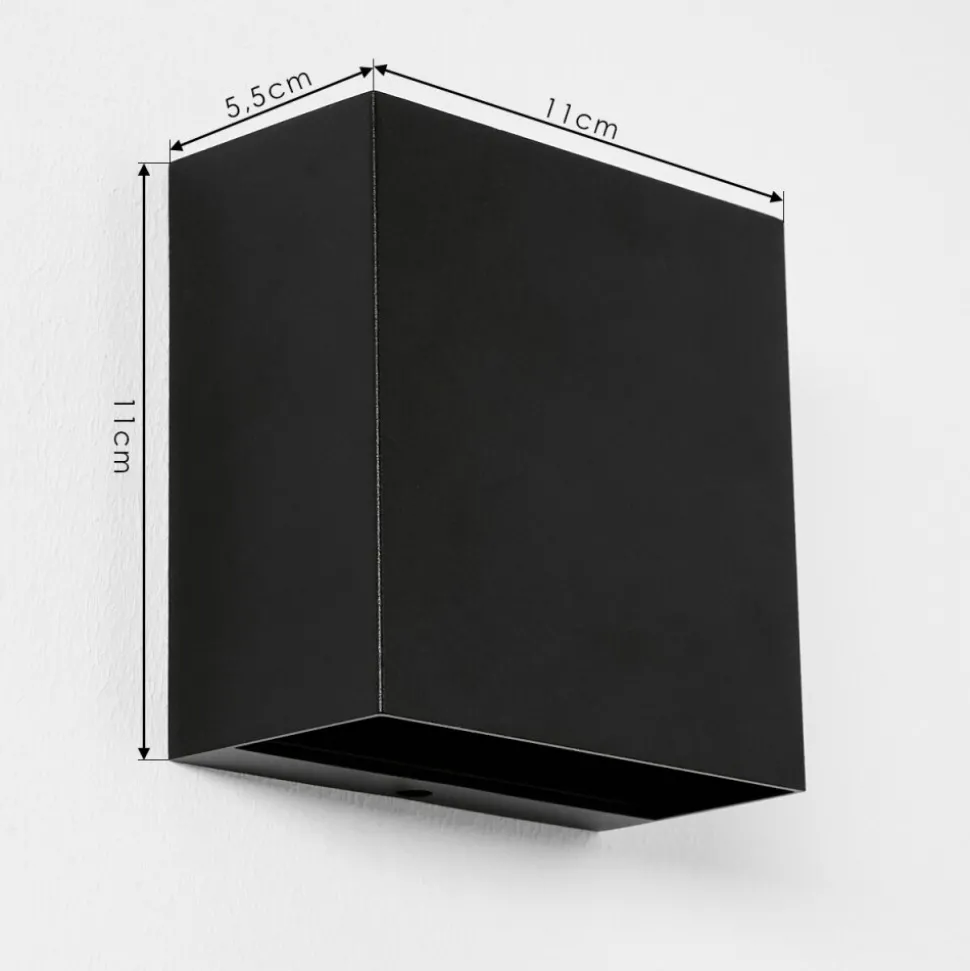 Applique Murale D'Exterieur Spidern Led Noir, 1 Lumiere