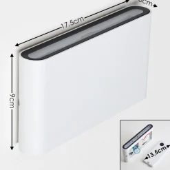 Applique Murale D'Exterieur Tinglev Led Blanc, 2 Lumieres
