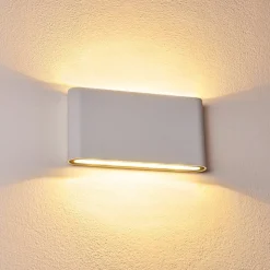 Applique Murale D'Exterieur Tinglev Led Blanc, 2 Lumieres