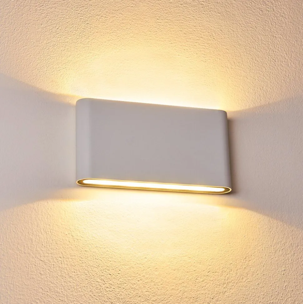 Applique Murale D'Exterieur Tinglev Led Blanc, 2 Lumieres