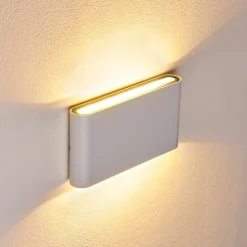 Applique Murale D'Exterieur Tinglev Led Blanc, 2 Lumieres